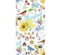 Boston International Rosanne Beck State Collection IHR Lot de 16 serviettes en papier 3 plis Maryland