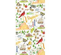 Boston International Rosanne Beck State Collection IHR Lot de 16 serviettes en papier 3 plis pour buffet, Virginie