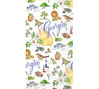 Boston International Rosanne Beck State Collection IHR Lot de 16 serviettes en papier 3 plis pour invités - Géorgie