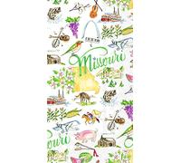 Boston International Rosanne Beck State Collection IHR Lot de 16 serviettes en papier 3 plis pour invités Missouri
