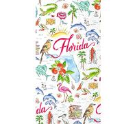 Boston International Rosanne Beck State Collection IHR Lot de 16 serviettes en papier 3 plis pour invités - Floride (BF930400)