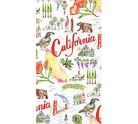 Boston International Rosanne Beck State Collection IHR Lot de 16 serviettes en papier triple épaisseur pour invités - California