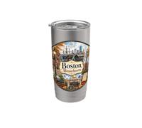 Boston, Massachusetts, grands voiliers, acclamations, Nouvelle-Angleterre Gobelet isotherme en acier inoxydable double paroi