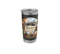 Boston, Massachusetts, grands voiliers, acclamations, Nouvelle-Angleterre Gobelet isotherme en acier inoxydable double paroi