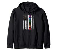 Boston Massachusetts LGBTQ Gay Pride Month USA Flag Rainbow Sweat à Capuche