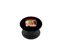 Boston Massachusetts Rainbow Gay Pride Flag LGBT PopSockets PopGrip Adhésif