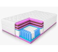 Boston Matelas à ressorts ensachés 7 zones H3/H5 double face Aloe Vera 80 x 200 cm