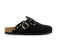 Birkenstock Sabots Boston Rivet suède étroit Noir Taille 37