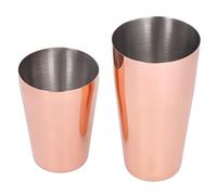Boston Shaker Cocktail-Mixer aus Edelstahl, professionelles Barzubehör-Getränke-Shaker-Set mit 850 ml und 550 ml Schütteldosen, auslaufsicheres Design für Barkeeper und Milchtee (Or Rose)