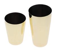 Boston Shaker Cocktail Mixer, Set de Shaker Professionnel en Acier Inoxydable 304, Grandes Boîtes à Secouer pour et Salons de Thé avec Design Étanche (Or)