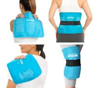 Boston Tech EPIONE Compresse de Gel Chaud/Froid avec Sangles | Grand Format pour Épaules, Genoux, Coudes, Hanches et Dos | Thérapie contre Douleur, Inflammation et Lésions (27 X 37 cm)