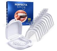 Boston Tech Lot de 10 attelles dentaires pour bruxisme nocturne | Protège-dents pour combler et serrer les dents | Ajustement personnalisé | Utilisation pour le sommeil et le sport | Sans BPA | Étui