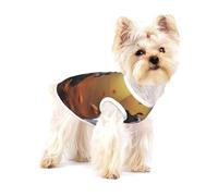 Boston Terrier Automne Bokeh Chiens Chiens,T-Shirt sans Manches en Coton pour Animaux de Compagnie, Gilet Respirant, Extensible et Doux,M