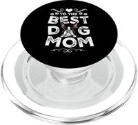 Boston Terrier Best Dog Mom Dogs Lovers Funny Mothers Day PopSockets PopGrip pour MagSafe