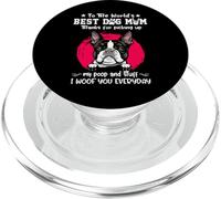 Boston Terrier Best Dog Mom Dogs Lovers Funny Mothers Day PopSockets PopGrip pour MagSafe