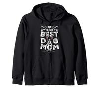 Boston Terrier Best Dog Mom Dogs Lovers Funny Mothers Day Sweat à Capuche
