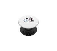 Boston-Terrier Boo P Ghost Nose Boop Halloween pour Les Amoureux des Chiens PopSockets PopGrip Adhésif