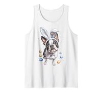 Boston Terrier Bostie Œufs de Lapin de Pâques Oreilles de Lapin Débardeur
