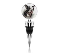 Boston Terrier Bouchon de bouteille de champagne avec pompe à vide Multicolore anti-fuite et réutilisable Préserve la fraîcheur des boissons