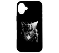 Boston Terrier chanteur chanteur amoureux des chiens Coque pour iPhone 16 Plus