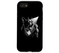 Boston Terrier chanteur chanteur amoureux des chiens Coque pour iPhone SE (2020) / 7 / 8