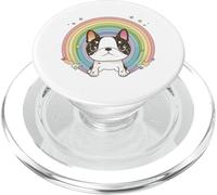 Boston Terrier Chien Coloré Pop Art Cartoon Anime Rainbow PopSockets PopGrip pour MagSafe