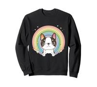 Boston Terrier Chien Coloré Pop Art Cartoon Anime Rainbow Sweatshirt