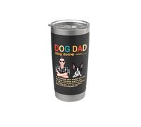 Boston Terrier Dog Dad Definition Funny Fathers Day Gobelet isotherme en acier inoxydable double paroi