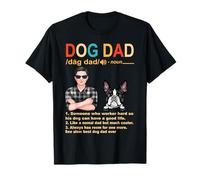 Boston Terrier Dog Dad Definition Funny Fathers Day T-Shirt