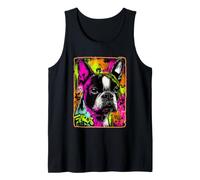 Boston Terrier Graffiti Bostie Dog Street Art coloré Débardeur