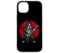 Boston Terrier Heavy Metal Guitar Rock Lover Coque pour iPhone 14 Plus