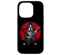 Boston Terrier Heavy Metal Guitar Rock Lover Coque pour iPhone 14 Pro