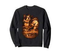 Boston Terrier Hurlant Moon Dog Fantasy Forrest Wilderness Sweatshirt