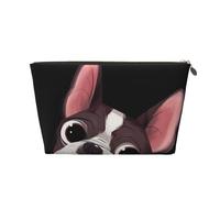 Boston Terrier Nature, Trousse de Maquillage Trousse à cosmétiques Trousse de Toilette de Voyage Portable Pochette de Toilette