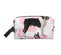 Boston Terrier Organiseur de Maquillage Grande capacité, Trousse de Maquillage de Voyage pour Femme