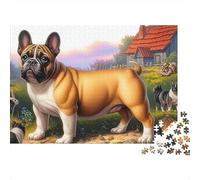 Boston Terrier Puzzle 1000 Pièces - Cadeau Parfait pour Les Amoureux De Puzzles, Carton Premium, Boîte Collector, 70x50cm/1000pcs