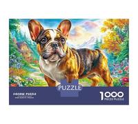 Boston Terrier Puzzle 1000 Pièces, Difficile Puzzles pour Adults EnfFourmi, Jeu De Défi Intellectuel 38x26cm/1000pcs