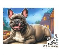 Boston Terrier Puzzle 1000 pièces - Jeu De Concentration Et Détente, Activité Familiale, Pièces Épaisses, Packaging Cadeau Et Poster Mural, 52x38cm/1000pcs