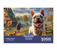Boston Terrier Puzzle Adulte 1000 Pièces De Qualité Supérieure : Maîtrisez Le Défi du Puzzle Difficile - pour Un Large Panel Dès 14 Ans 52x38cm/1000pcs