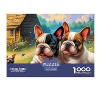 Boston Terrier Puzzle Adulte 1000 Pièces L'Excellence dans Les Défis De Puzzle - pour Une Large Audience : Homme, Femme, Adulte, Enfant Dès 14 Ans 52x38cm/1000pcs