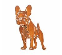 Boston Terrier rouille décoration chien figurine en rouille décoration de...