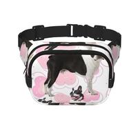 Boston Terrier,Sac Banane carré Double Couche, Sac de Poitrine