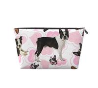 Boston Terrier, Trousse de Toilette Trousse de Maquillage Sac à cosmétiques Trousse de Toilette de Voyage Portable