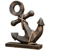 BOSUGE Ornements, Statue, Figurines déco Modernes Sculptures Statues, Style créatif Ancre Marine gouvernail Statue rétro modèle Accessoires décoration décoration Artisanat