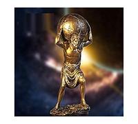 BOSUGE, Statue Art Moderne Déco Jardin Studio Cadeaux Résine Grec Titan Atlas Portant Le Monde