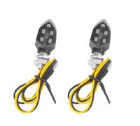 BosuLai 2 x Mini Clignotant LED Adapté Aux Motos 12V, Indicateurs de Moto LED, Clignotants Lumières, Mini lumières de Moto étanches, pour Voitures à pédales