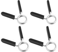 BosuLai 4 Pcs Pince Haltere, Barre D'Haltères Verrouillage Colliers À Ressort Stop Disque À Ressort, pour l’Haltérophilie, La Musculation, La Prise d’Haltère (28mm)