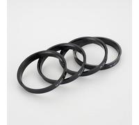 BosuLai 4 Pièces Moyeu Roue Auto Bague de Centrage 57,1 mm 66,6 mm, Bague De Centrage Jante en Plastique, Anneaux De Centrage Universels, Alésage Centreur Plastique Noir