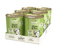 Boswelia Lot de 6 boîtes de pâtée pour Chien (400 g) - Agneau et Riz - Poids Total 2,4 kg