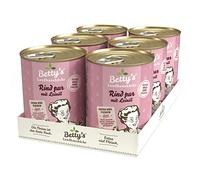 Boswelia Lot de 6 boîtes de pâtée pour Chien Bœuf Nature à l'huile de Lin 6 x 400 g